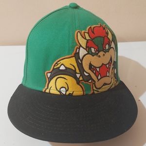 RARE Nintendo Super Mario Bros King Koopa Bowser 2011 Cap Hat~A3